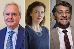 Federico Pinedo, Diana Mondino y Gustavo Martínez Pandiani.