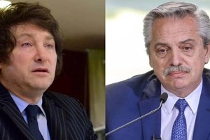 En un acto, Javier Milei se desligó de la corrida cambiaria.