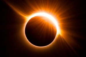Imagen ilustartiva. Eclipse solar anular.