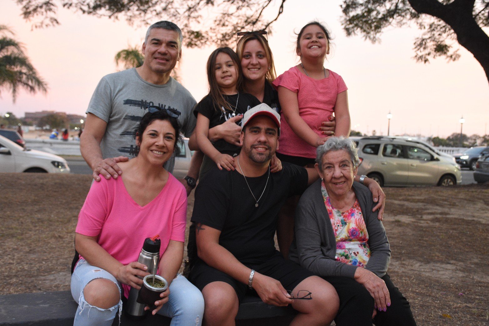 Muchos mates, charlas y felicidad en este día.