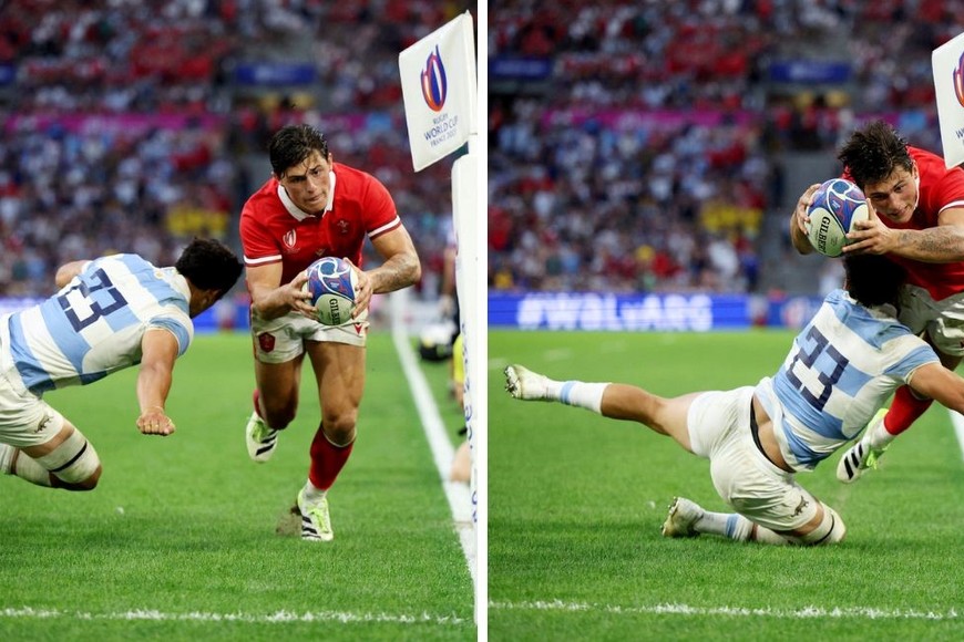 La secuencia del tackle de Moroni. Crédito: Prensa UAR.