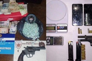 Algunas de las armas secuestradas.