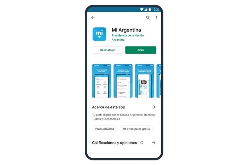 La app Mi Argentina se puede descargar en cualquier dispositivo móvil.