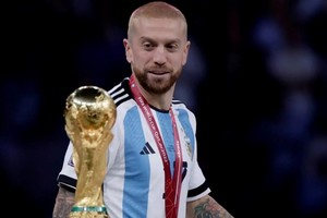 Alejandro Papu Gómez, campeón del mundo en Qatar 2022.