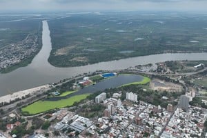 Con el río Paraná con 3 metros en Santa Fe, comenzarán las ansiadas obras de defensa hídrica. Foto: Fernando Nicola