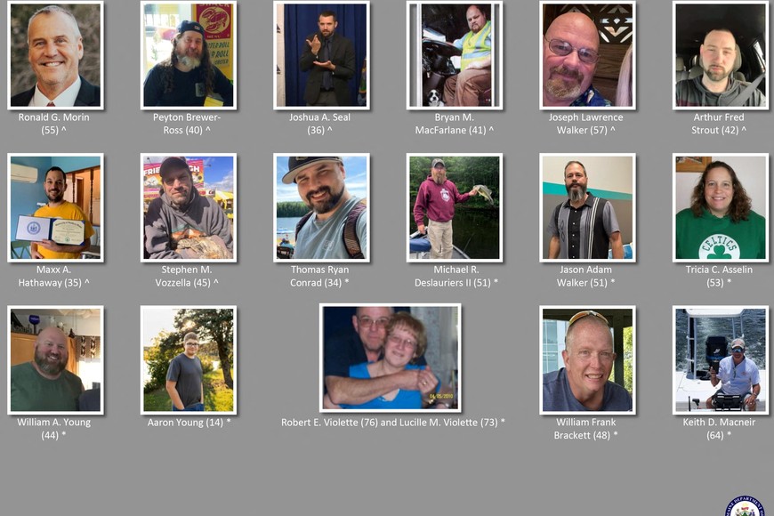 Victims of deadly mass shootings in Lewiston are shown in this handout picture obtained by Reuters on October 27, 2023   Maine Department of Public Safety/Handout via REUTERS    THIS IMAGE HAS BEEN SUPPLIED BY A THIRD PARTY