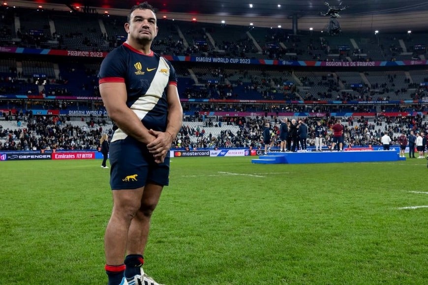 No hay mucho para agregar en esta imagen. Agustín Creevy: 108 test con la camiseta de Los Pumas. 51 como Capitán. Crédito: Prensa UAR.