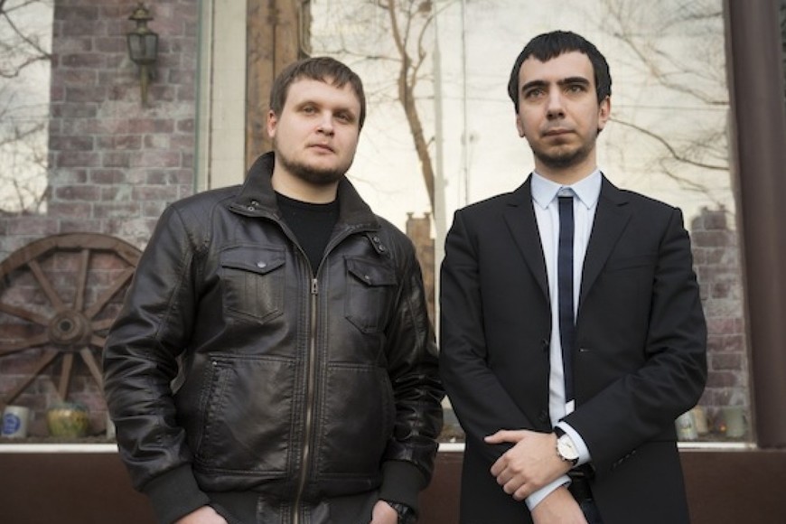 Los integrantes del dúo cómico Vovan y Lexus (Vladimir Kuznetsov y Alexei Stolyarov, respectivamente).