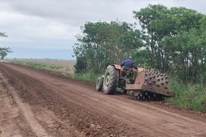 Las obras permitirán mejorar la red vial rural de San Agustín.