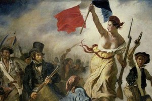 "La libertad guiando al pueblo", cuadro representativo de la Revolución Francesa de 1789. Pintado por Eugène Delacroix en 1830, se conserva en el Museo del Louvre (París) y es uno de los más famosos de la historia.