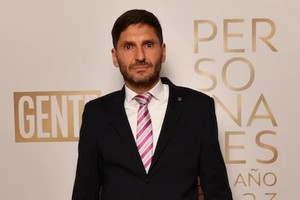 Maximiliano Pullaro en la gala de los personajes del año de la revista Gente.