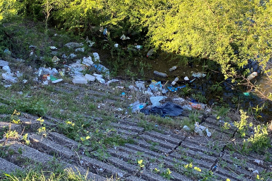 Residuos de todo tipo a pocos metros del paseo.