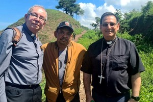 Luis Manuel Diaz fue liberado en una zona rocosa de Colombia. Crédito: Reuters