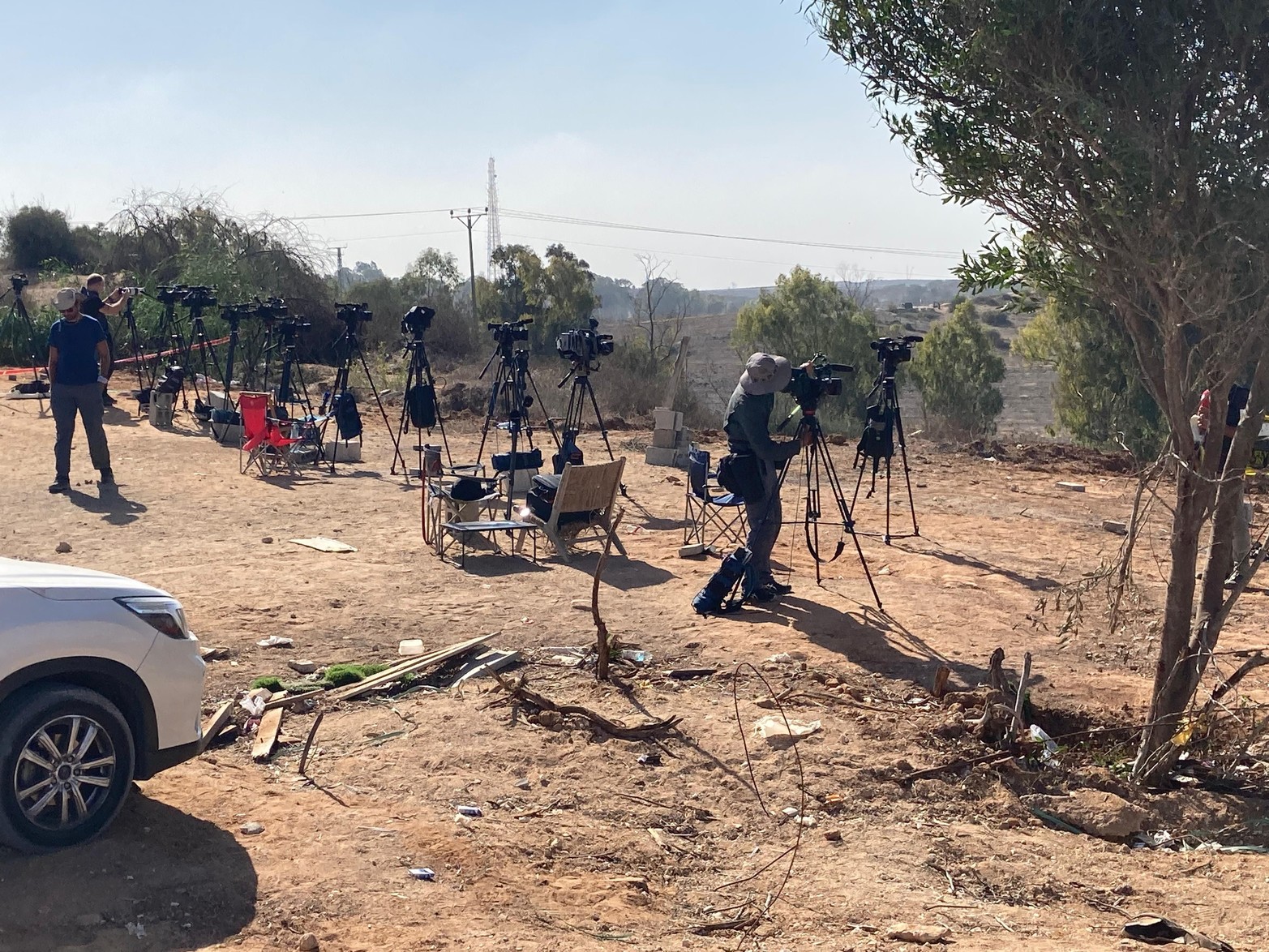 El trabajo de la Prensa. En este tipo de contexto la Prensa se mueve en grupo. 