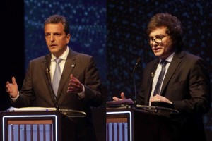 Sergio Massa, candidato por Unión por la Patria (UxP) y Javier Milei, aspirante por La Libertad Avanza (LLA).