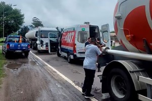 Accidente vial en Avellaneda.