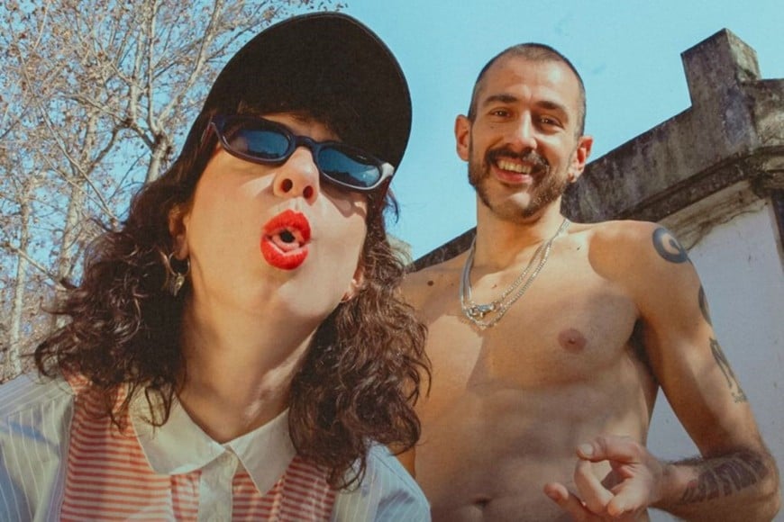 Marilina Bertoldi  junto a Eduardo Giardina, su compañero en el Dúo Set.