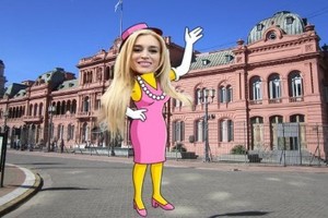 Fátima, "simpsoneada" frente a Casa Rosada: la novia de Milei es la próxima Primera Dama argentina.