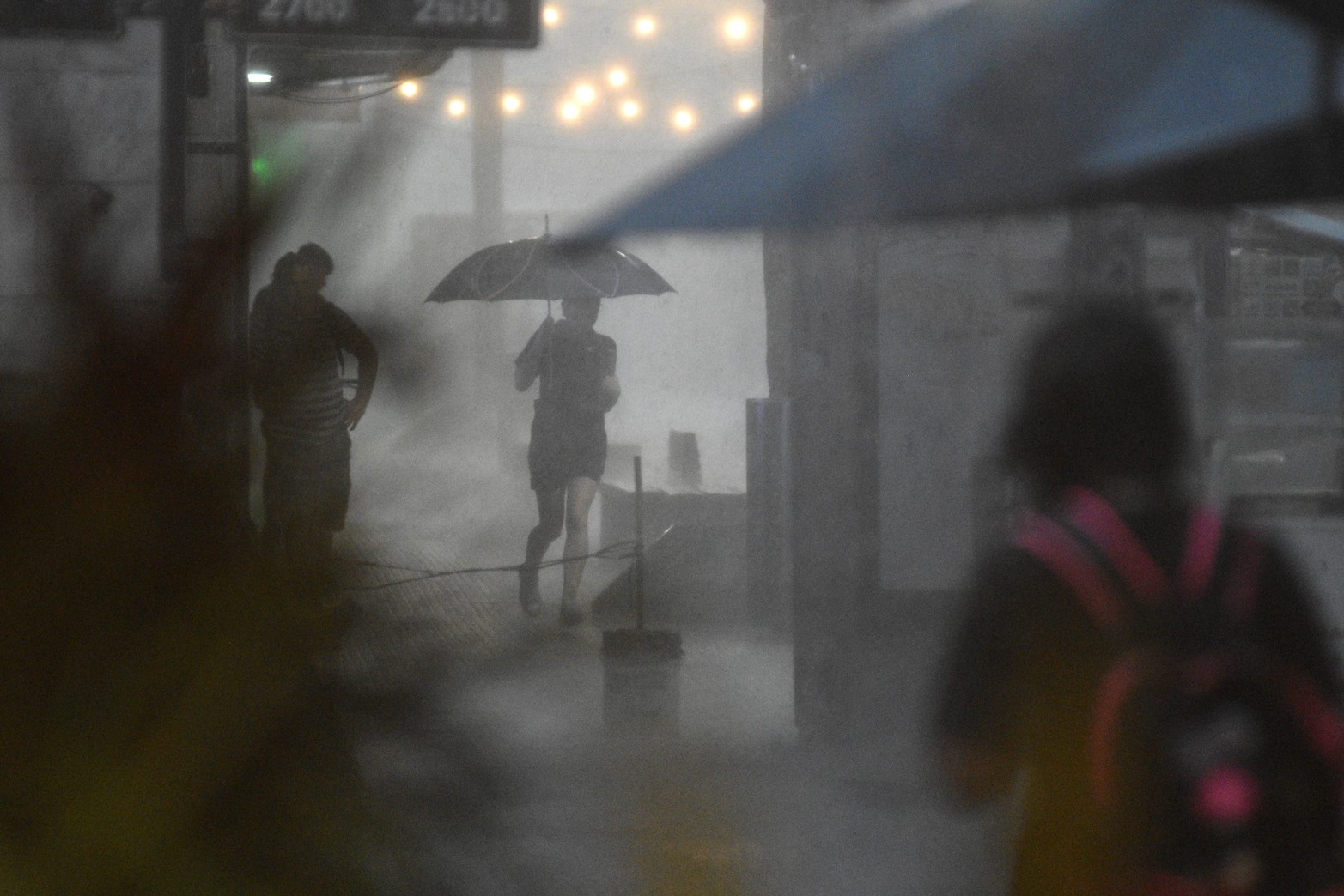 Los chaparrones comenzaron después del mediodía y se prolongaron hasta la madrugada de hoy miércoles.