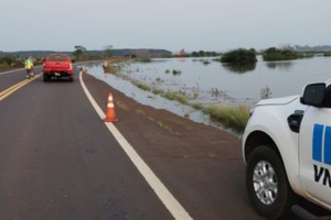 Las autoridades de Corrientes debieron cerrar el tránsito en los principales puntos de acceso.