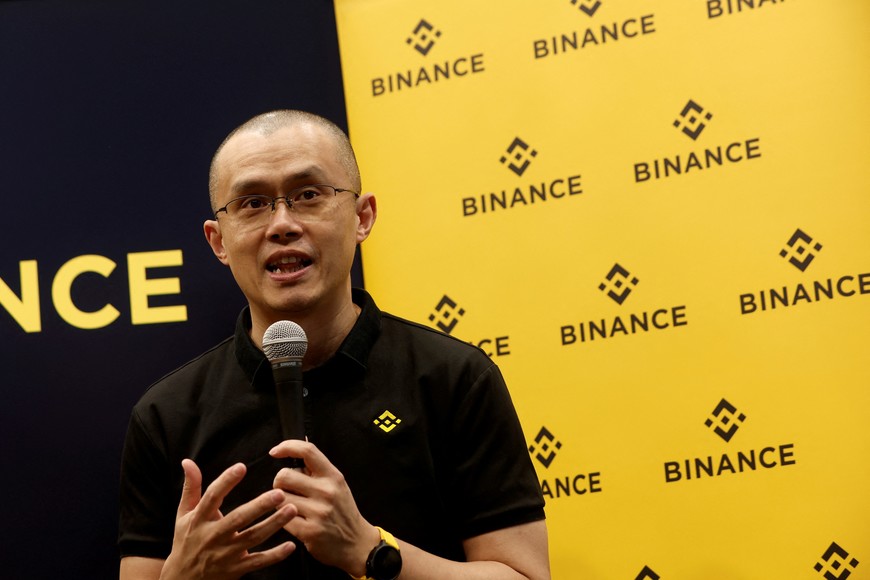 FILE PHOTO: Zhao Changpeng, founder and chief executive officer of Binance attends the Viva Technology conference dedicated to innovation and startups at Porte de Versailles exhibition center in Paris, France June 16, 2022. REUTERS/Benoit Tessier/File Photo