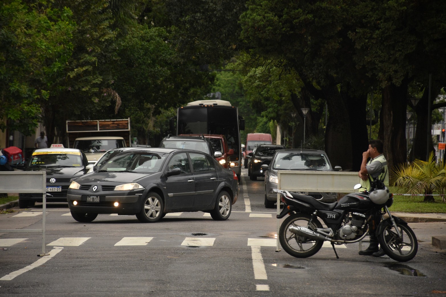 Desvío del transito en bulevar al 1400
