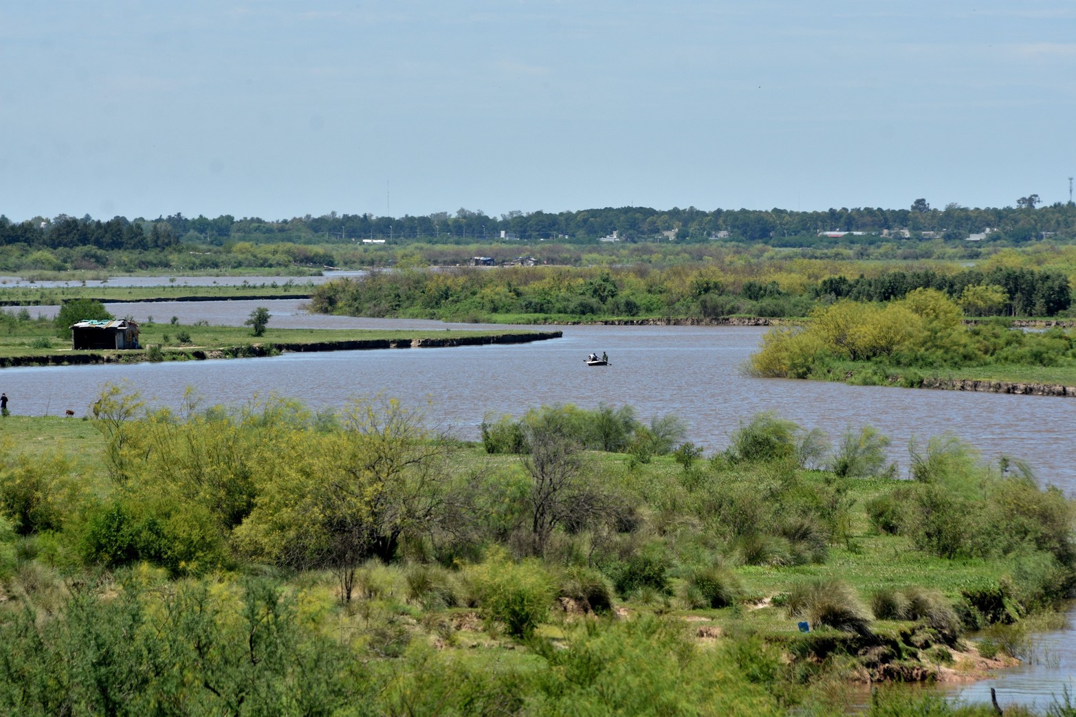 La viborita. El río Salado en la zona de la circunvalación oeste. 