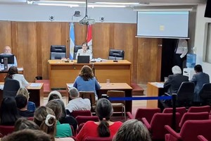 Desarrollo de la audiencia en que la jueza Borrello autorizó el viaje del imputado.