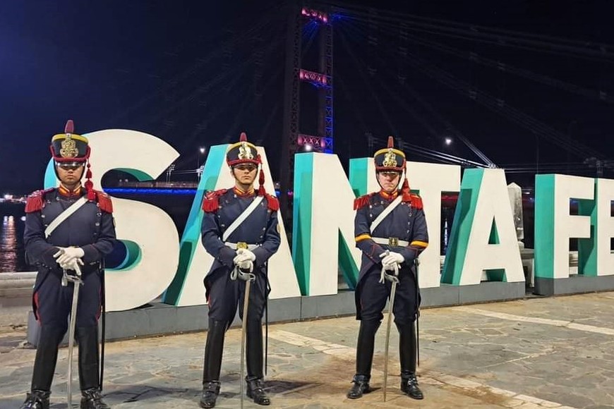 Granaderos participaron de la actividad.