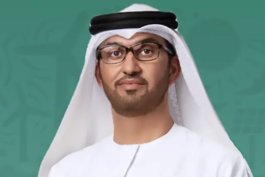 Sultán al Yaber, ministro emiratí de Industria y Tecnología, jefe ejecutivo de la Compañía Nacional de Petróleo de Abu Dabi (ADNOC) y presidente de la COP28.