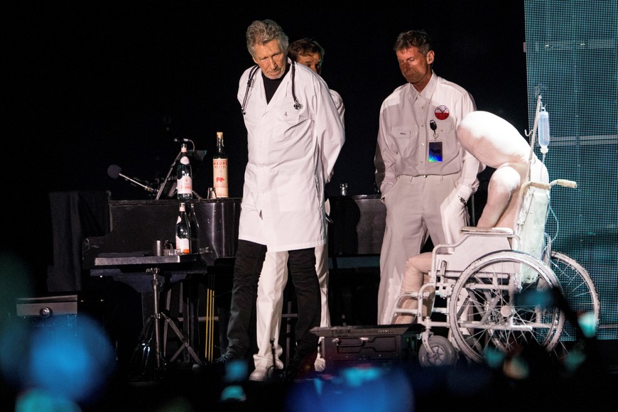 Roger Waters se presentó en el Más Monumental de River Plate. Crédito: Télam