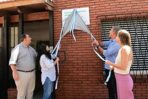 La inauguración contó con la participación del actual intendente Emilio Jatón y del electo Juan Pablo Poletti.