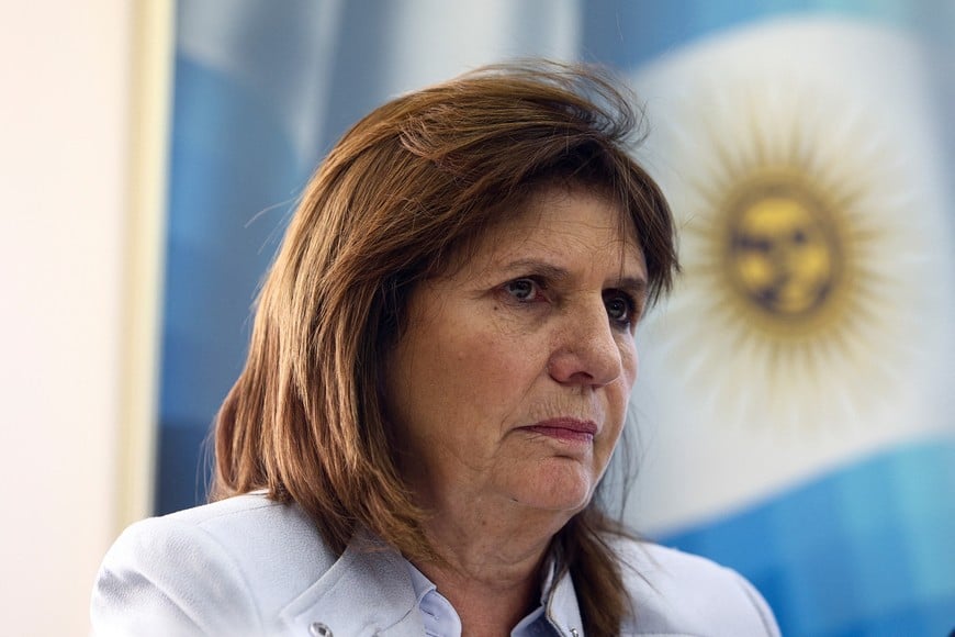 Conservative Patricia Bullrich, who finished third in the first round of Argentina's presidential election, attends a press conference, in Buenos Aires, Argentina October 25, 2023. REUTERS/Matias Baglietto