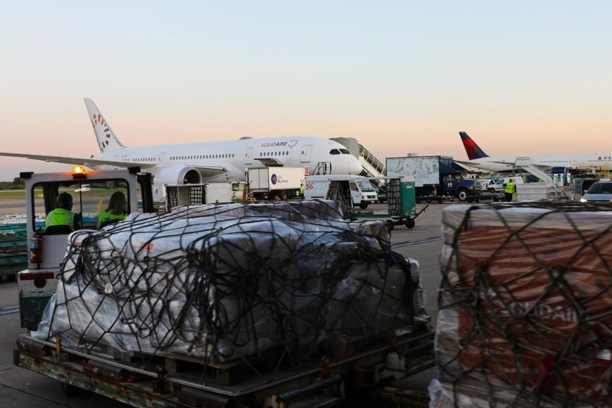 Ayuda humanitaria a Medio Oriente desde Cancillería Argentina.