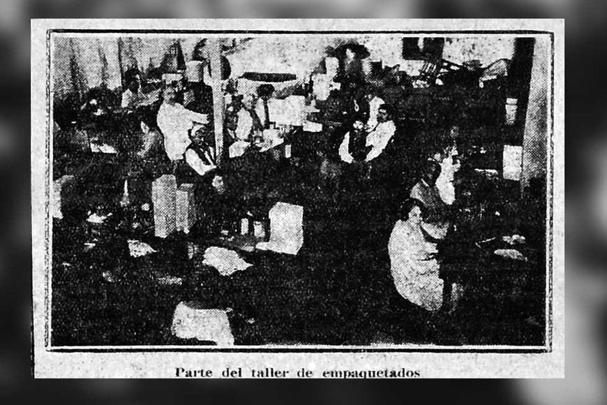 Fotografía del talles de empaquetados.