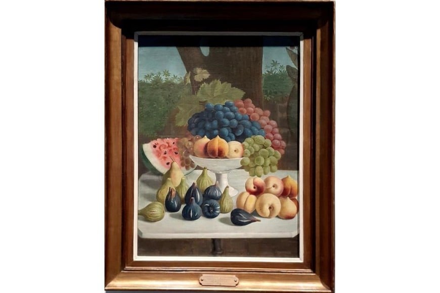 "Frutas" c 1895 Obra completa con su marco original
