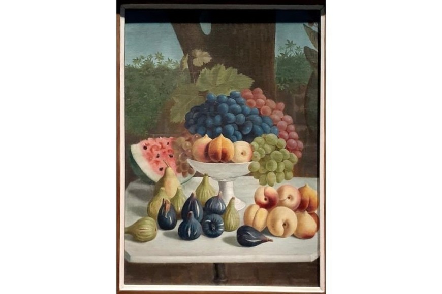 "Frutas" c. 1895, óleo sobre tela 71 x 51.5.- Colección Museo Rosa Galisteo