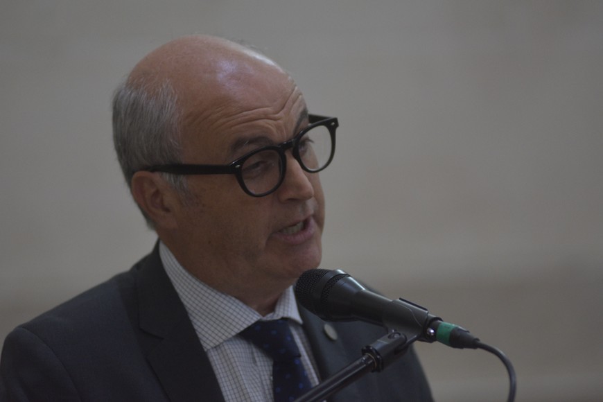 “Dar un mensaje de unidad y de paz en estos momentos en el que el país ha cambiado de gobierno”, reflexionó el referente de la UNL, Javier Aga. Crédito: El Litoral