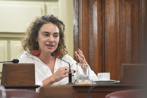 La diputada provincial Mónica Peralta (GEN) a la subsecretaría de Cambio Climático. Crédito: Luis Cetraro