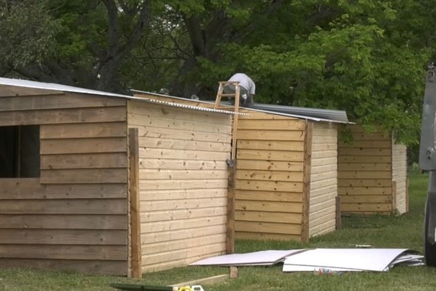 Se trata de cuatro módulos transitorios ubicados en La Vuelta del Paraguayo.