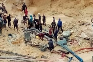 El accidente ocurrió durante una jornada laboral. Foto: Seguridad Ciudadana del estado de Bolívar