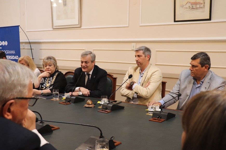 Zully Degano (UCSF), Eugenio Martín De Palma (UCSF), Juan Pablo Durando (BCSF) y Armando De Feo (UVT UCSF). Crédito: Gentileza