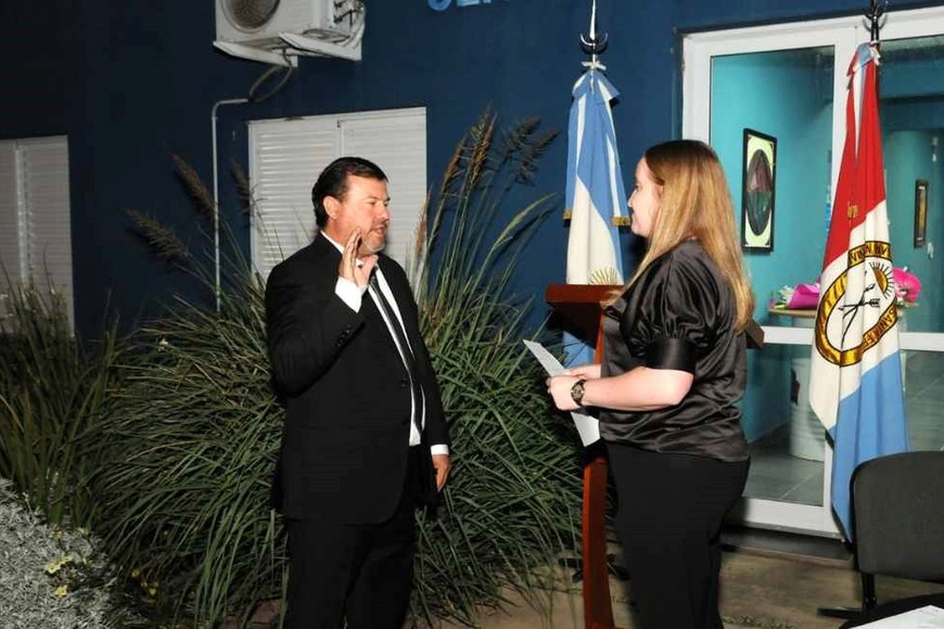 Sopranzetti jura en Centeno por su primer mandato. Crédito: Alfredo Luengo.