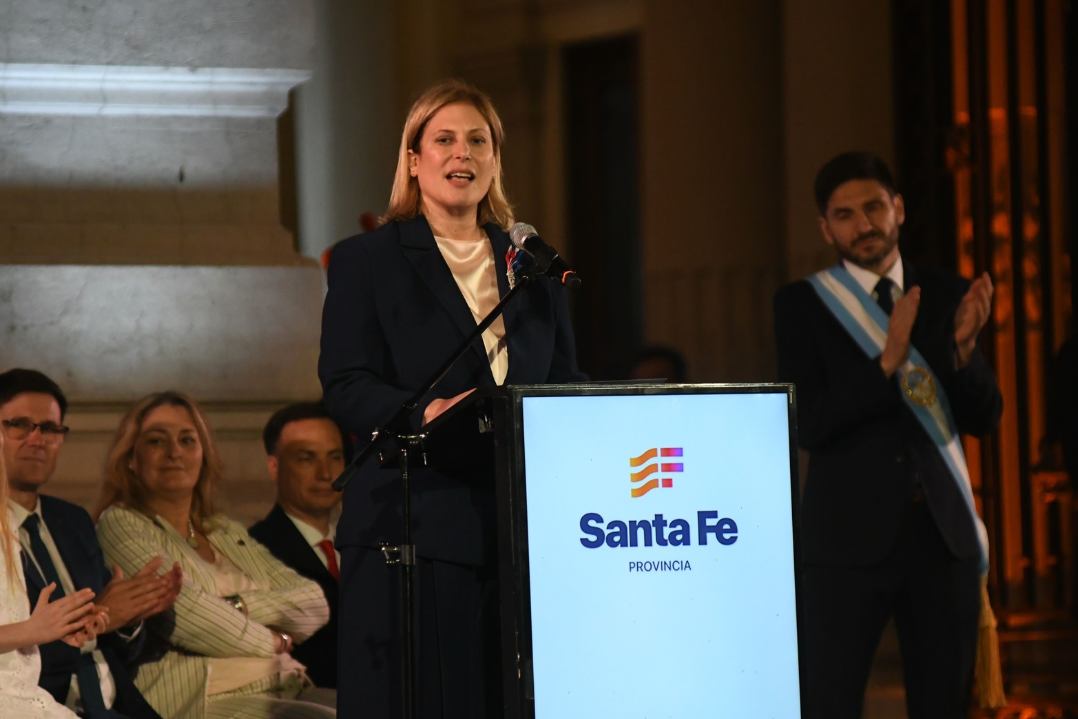Las palabras de la Vice Gobernadora Gisela Scaglia. Foto Pablo Aguirre