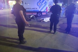 Personal policial preservó la escena del crimen, a la espera de la llegada de los peritos de la AIC.
