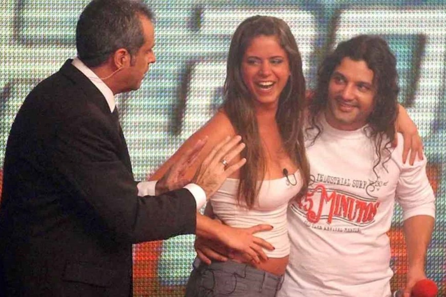 Marianela Mirra junto a Diego Leonardi.