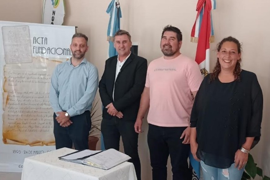 José Kloster volvió a asumir en López. Foto Comuna López.