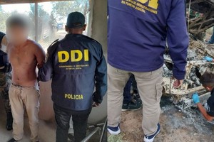 Los imputados lograron retirarse del lugar sin ser vistos.