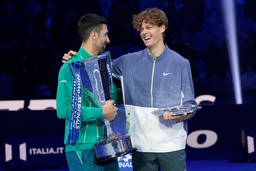 Novak Djokovic ganó el Masters, en noviembre pasado, al vencer a Jannik Sinner en la final.