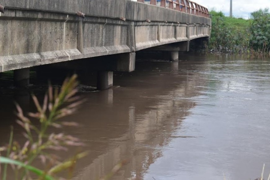 El Arroyo Colastiné, con una foto tomada el miércoles a las 17 horas.